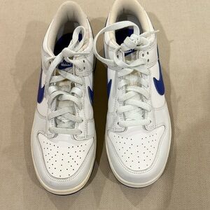 Nike Blue and White Dunk Low